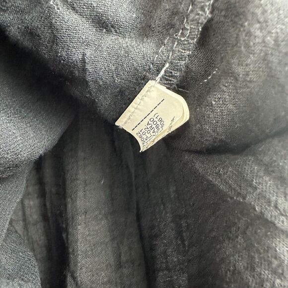 2/$30 Zara Black Oversized Flowy Blouse Top Size XS Whimsigoth Boho Smocked - Picture 8 of 9